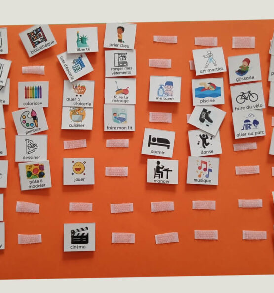 pictogrammes activites routine quotidienne 555x592